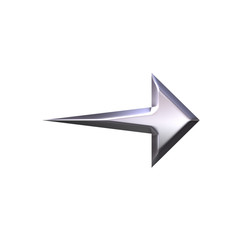 3D Silver Arrow