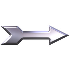 3D Silver Arrow