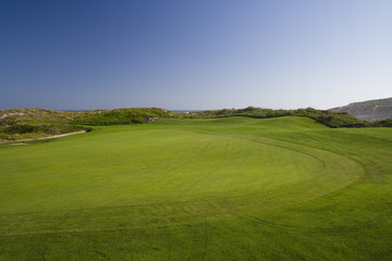 Fototapeta na wymiar Green in a golf course