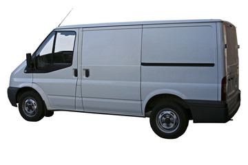 white cargo van
