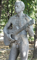 Vladimir Semenovich Vysotsky. Monument famous bard
