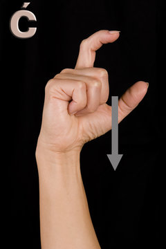 letter c in polish sign language