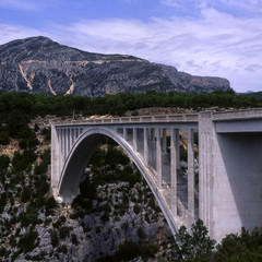 Pont de l'Artuby over Grand Canyon du Verdon. South of France