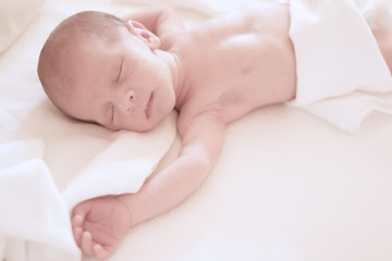 Newborn baby sleeps