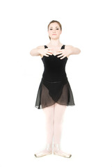 Fototapeta premium A young girl stretching