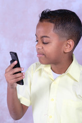boy with phone