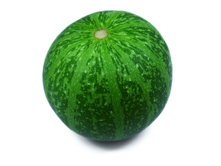 Mini water melon. Decoration pumpkin. Top view.