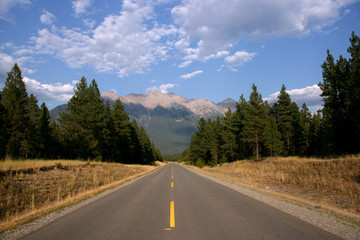 Scenic road in Canada