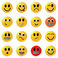 16 smileys