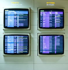 Tableau d'affichage d'aéroport