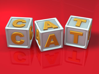 block letters - 3d concept illustration