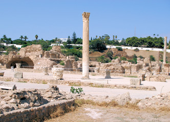 Ruine de Carthage en Tunisie