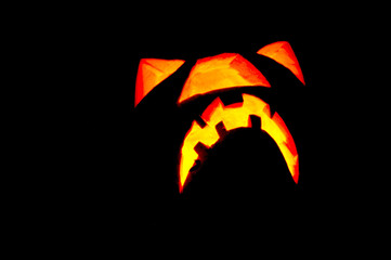 Halloween evil pumpkin