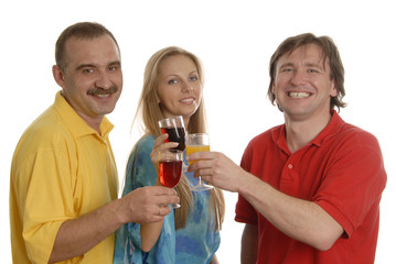 people drinking juice