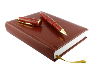 Pen and diary.