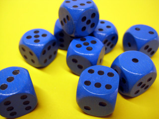 Würfel Blau