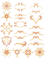 decorative frame and ornaments for design