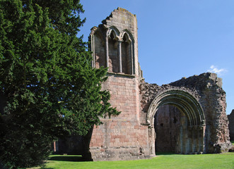 Fototapeta na wymiar Historic Abbey ruins12th Century monastery in England