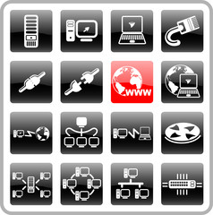 Network vector iconset