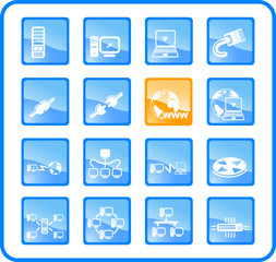 Network vector iconset
