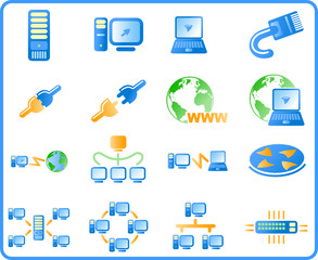 Network vector iconset
