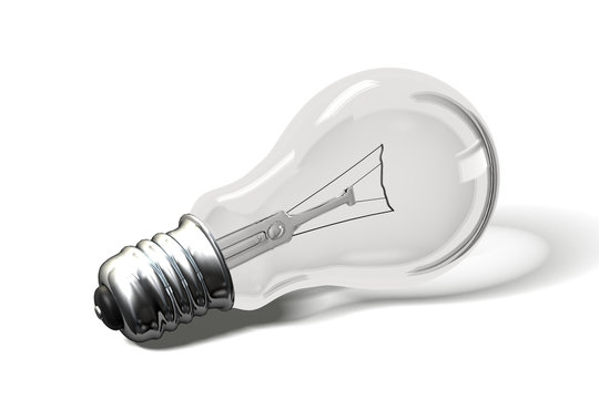 bulb on white background