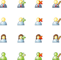 Fototapeta premium project users icons