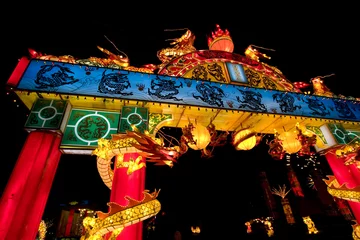 Fotobehang Chinese Lantern Gateway © Don Toye