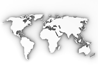 Fototapeta na wymiar Map of World