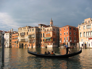 Obraz na płótnie Canvas Venice Gondola Scene