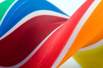 Closeup candy lollipop