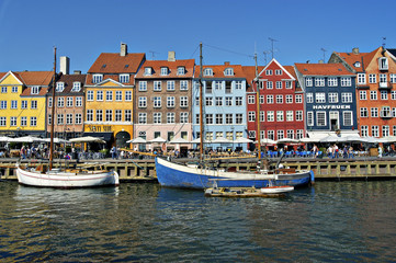 Nyhavn in Copenhagen Denmark