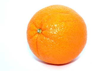 Large orange isolated on a white background.