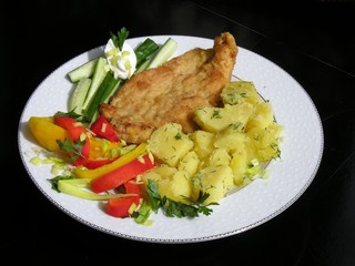 chicken cutlets with vegetables