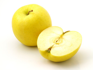 Naklejka na ściany i meble two yellow apples