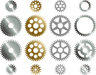 Various gears.