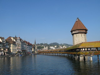 Fototapeta na wymiar Kaplica Bridge w Lucernie