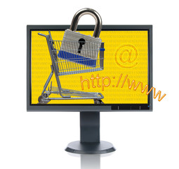 LCD Monitor And INternet Shopping