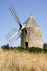 moulin et blé