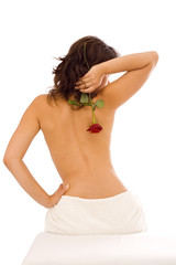 Obraz premium Smelling rose
