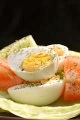Boiled egg salad