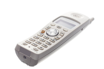 White Cordless Phone laying down