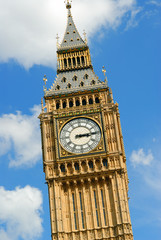 Fototapeta na wymiar Big Ben Clock Tower w Londynie
