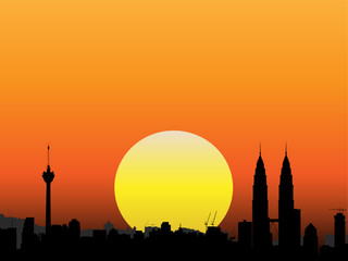 Naklejka premium City Vector