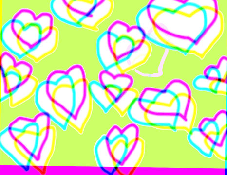 corazones hippies