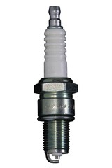 A spark plug for an engine isolated on a white background