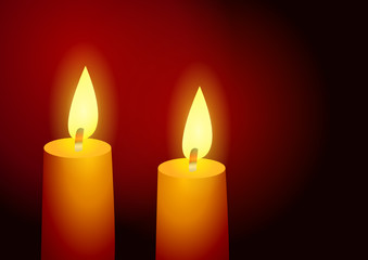 Bougies et clair obscur