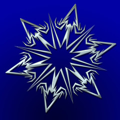 silver snowflake