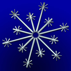 silver snowflake