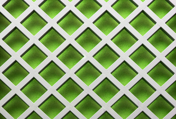 Green diagonal pattern